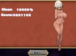 yo, undressing giant waifu black nun in succubus chan hentai game!