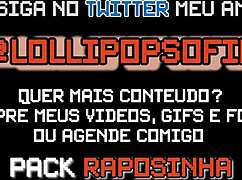 Chubby transsexual in crossdressing solo pussy play, feeling like prey alone