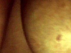 Big tits babe riding strap on cock hard