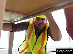 Service Tech Services A Customers Fat Cock In The Shower