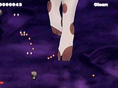 yo, undressing giant waifu black nun in succubus chan hentai game!