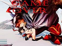 In Sword X Hime, The Game Over Leads To Monster Pussy Edits.