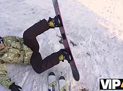 VIP4K cuckold drama unfolds at the wild ski resort.