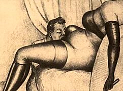 vintage erotic drawings come to life in detail