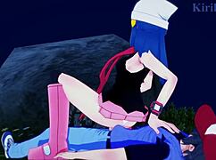 Dawn Hikari ve Gloria Yuuri Pokémon Hentai'de Sert Sikiyor
