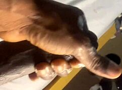 Caught myself jerking to my ebony girlfriend's stunning body.