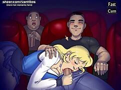 скучающая подруга в кино трахается геймплей