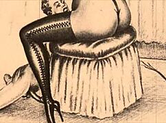 vintage erotic drawings come to life in detail