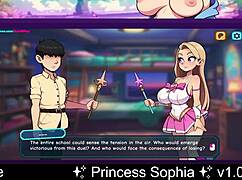 Princess sophia navigates a rich dating adventure in this anime cartoon game
