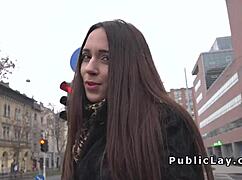 Russian MILF ENJOYS a PUBLIC OUTING with her COUPLE in POV REALITY