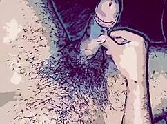 Gay animation fucks passive slut's mouth with big thick cock