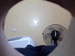 Check out this Indian sister's hidden camera view of her nice ass!