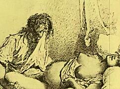 Vintage Erotic Illustration With Retro Anime Style