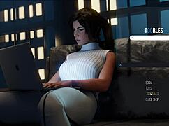 let's play croft adventures part 2, lust path with big tits, shaved pussy, and monster cock