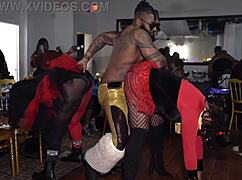 X men strip naked for milfs in outdoor orgy