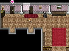 Knight Wein guards the princess in hentai anime game