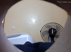 Check out this Indian sister's hidden camera view of her nice ass!