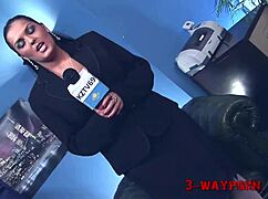 Wild Office Orgy with Blonde and Brunette Big Boobs