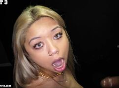 Gia loves swallowing cum after a hard fuck.