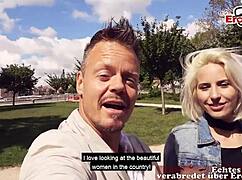 i’m so into this skinny blonde in nylons banging a german tourist