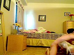 Blonde Twins Kiss Girlfriend in Hardcore Lesbian Threesome?