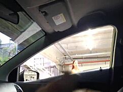 Risky Masturbation for Beautiful Woman in Public Outdoor Spot