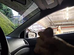 Risky Masturbation for Beautiful Woman in Public Outdoor Spot