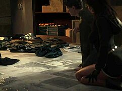 Hot Brunette In Hardcore Anal Blowjob Action