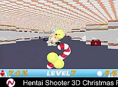 Hentai shooter 3D Christmas party with beautiful women and monsters