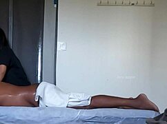 Cute girl with nice ass receives detailed massage from gay therapist