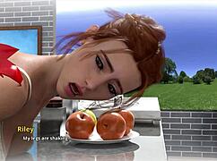 karthik dreams of fucking riley with blowjob and footjob