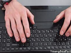 young sex parties - bisexual melissa grand and hazel dew in hot threesome home banging