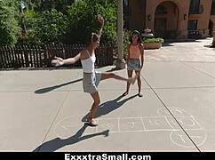 small babes meet huge cock in group setting