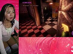 chiku's big tits are chasing me in this hentai game