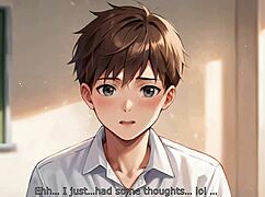 he brought a classmate home with huge tits for wild 3d hentai action