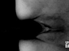 Blondie devours big black cock