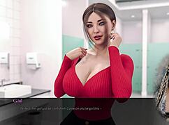 so, this sexy secretary with huge boobs works at the office, right? playful fox gets wild in anime roleplay