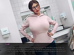 so, this sexy secretary with huge boobs works at the office, right? playful fox gets wild in anime roleplay