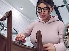 so, this sexy secretary with huge boobs works at the office, right? playful fox gets wild in anime roleplay