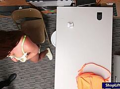 Shoplifter Davina Davis Boned by Officer in Office