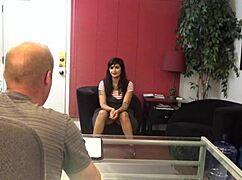 angie undergoes her main casting interview