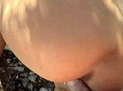 Fucked her tight ass in the woods while she flashed me. That petite body drove me nuts out there.