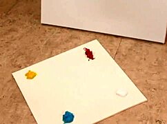 short haired blonde hottie gives footjobs and gets her pussy licked