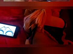 luvs2cumm69 pounds his big tit blonde fuck doll doggystyle for a cumshot