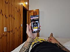 my stepbrother tricks me into sending naked pics for his app