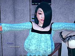Polyturnon 4 features cute curvy anime characters in 3d game.