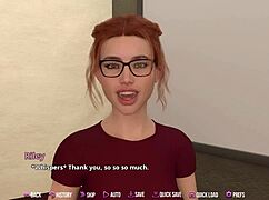 สาวผมแดงซุกซนอยากควยใหญ่ขาวของฉันใน College Kings!