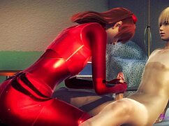 Asuka Femboy Swallows Cum in Wild Japanese Anime Game