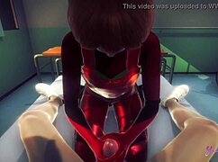 Asuka Femboy Swallows Cum in Wild Japanese Anime Game