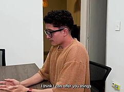 Curvy latina Daniela Andrea fucks her candidate in an interview for the job.